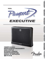 Fender Passport-Executive - Owners Manual